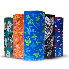 Triângulo multifuncional com impressão personalizada barata de poliéster capa de rosto lenço de algodão paisley lenço de bandana tubular